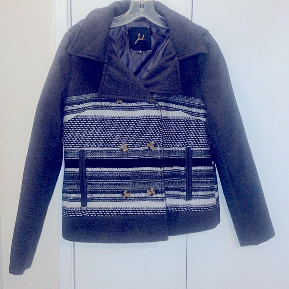 Jack by bb Dakota grey western wool coat size small